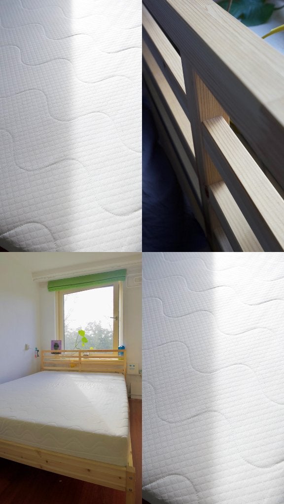 bedframe Ikea Tarva N and mattress 160x200, Huis en Inrichting, Ophalen, Overige kleuren, Tweepersoons, Zo goed als nieuw