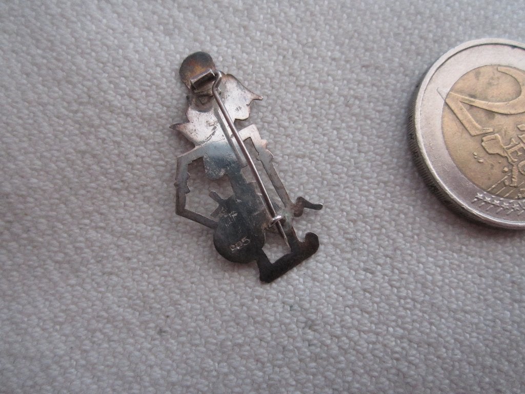 8.  Kleine oude broche, Indonesie, zilver, Sieraden, Tassen en Uiterlijk, Ophalen, Zilver, Broche