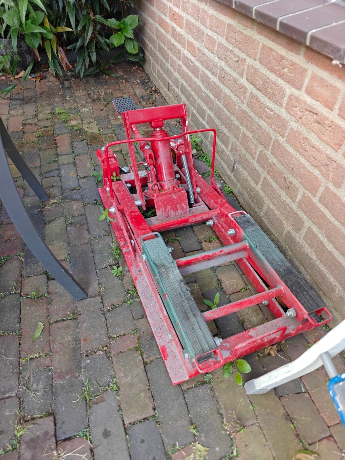 Robuuste rode hydraulische krik van Rothewald, Ophalen, Gebruikt, Hydraulisch, Garagekrik