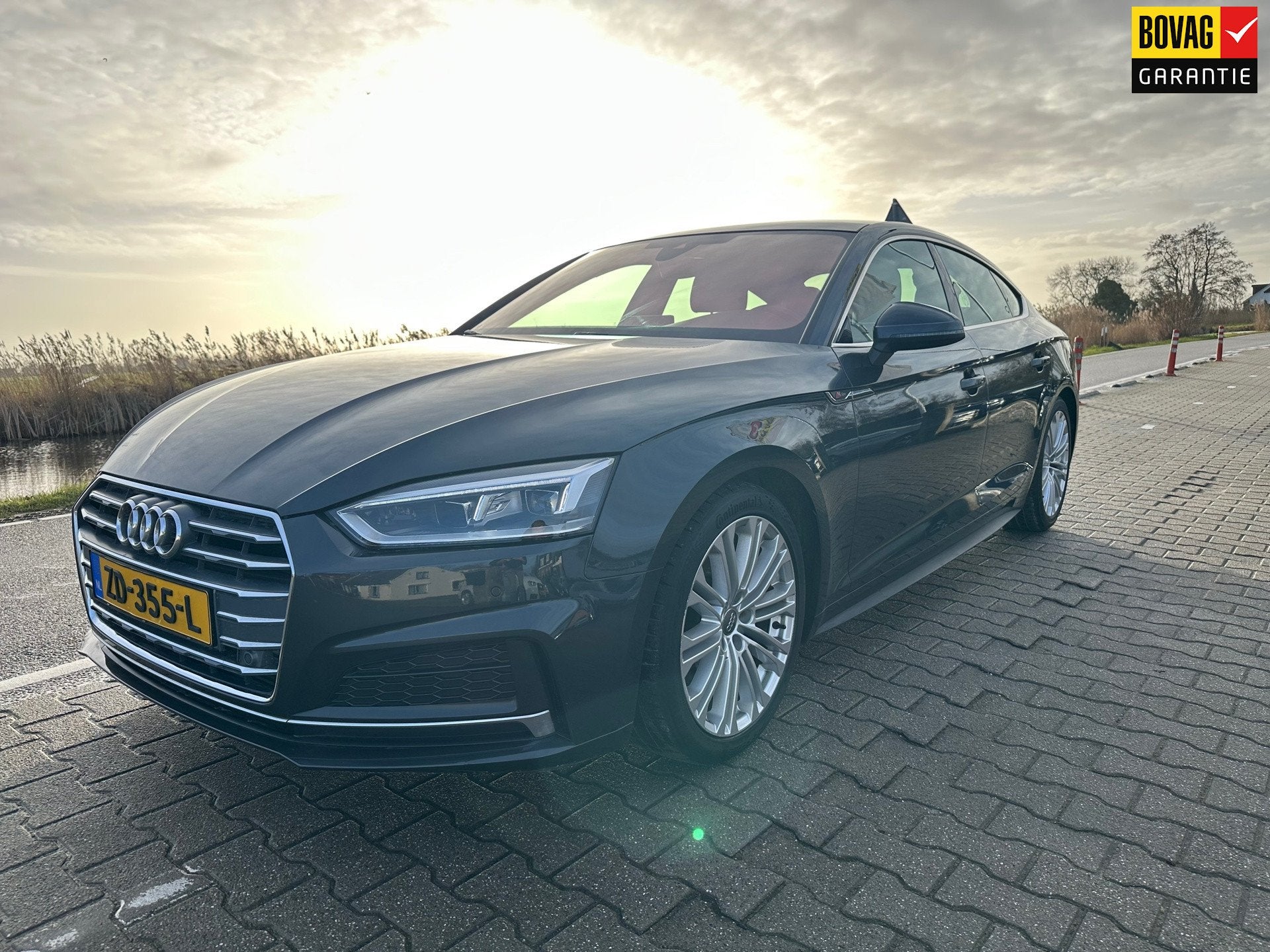 Audi A5 Sportback 40 TFSI S-line, Panorama, Leder, Carplay,, Gebruikt, Bedrijf, Hybride Elektrisch/Benzine, Te koop