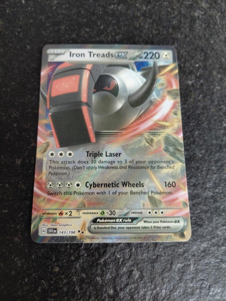 Iron treads ex pokemonkaart, Ophalen, Zo goed als nieuw, Losse kaart