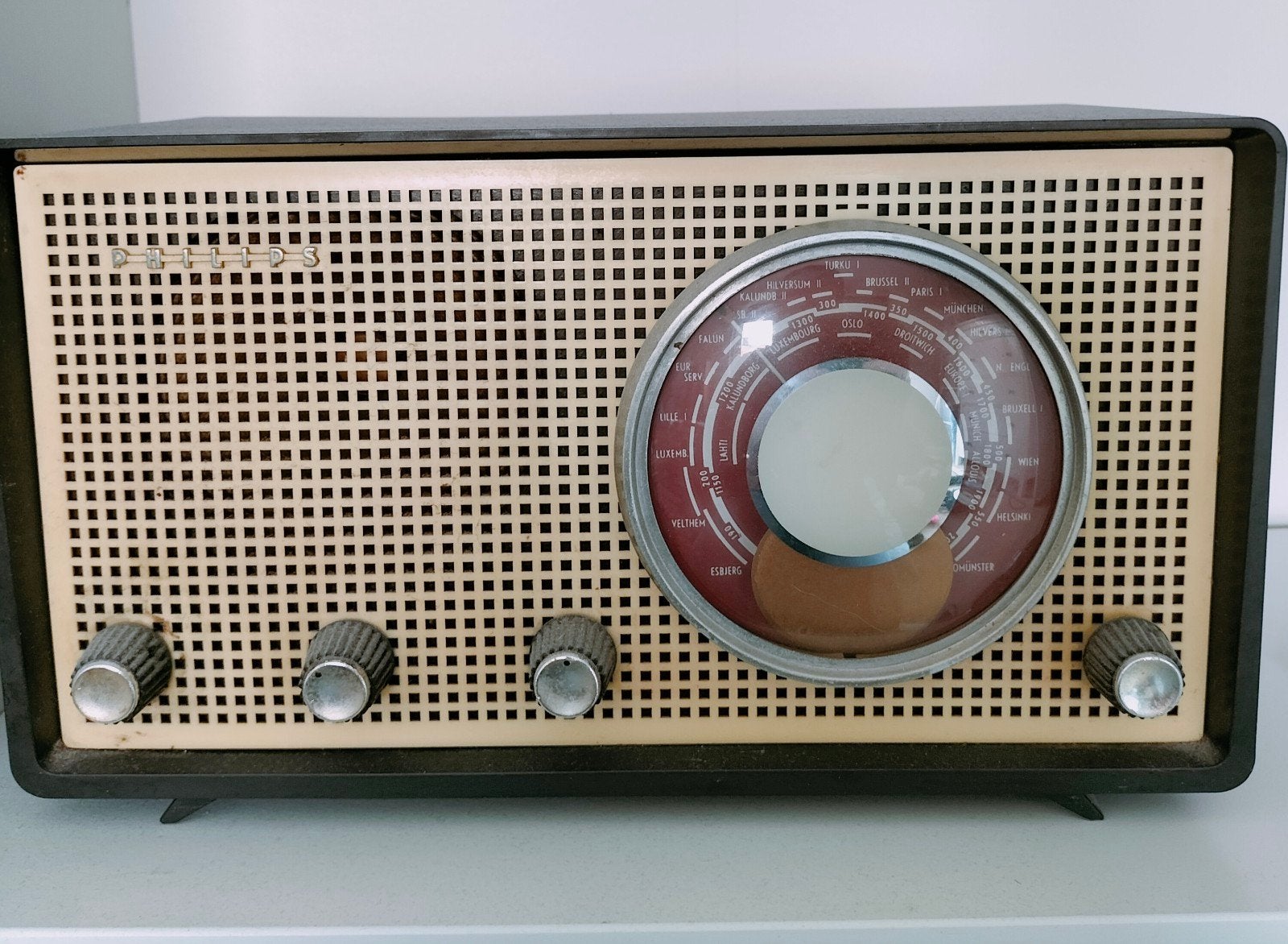 Vintage Philips radio - Werking onbekend, Ophalen