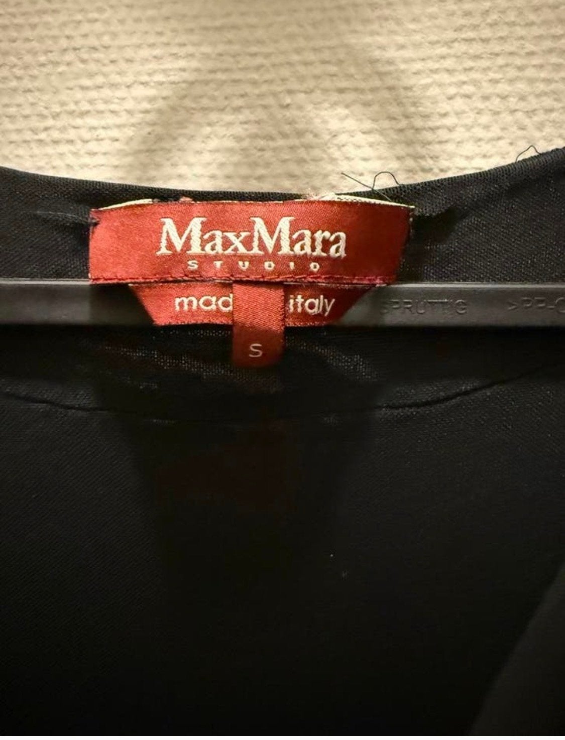 Max Mara Studio Zwarte Jurk Maat S, Verzenden, Zo goed als nieuw, Maat 36 (S), Zwart