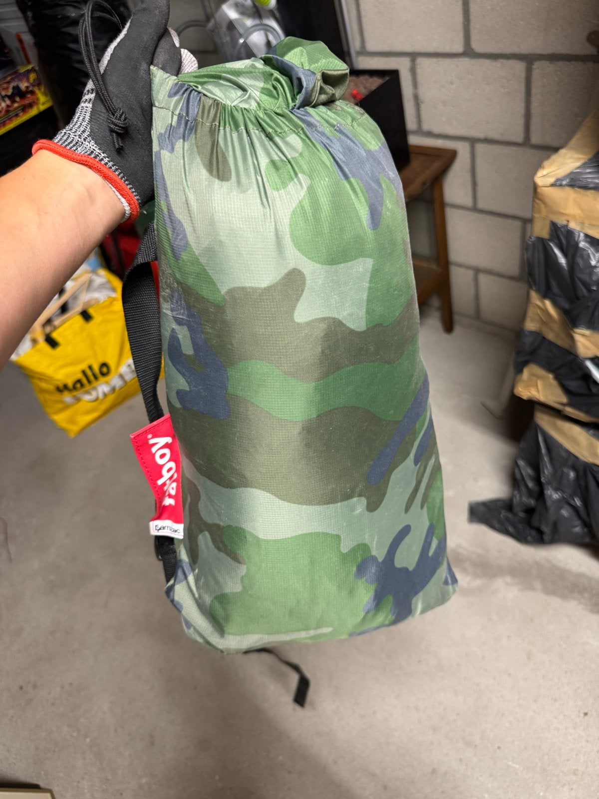 Fatboy Lamzac Camouflage Opblaasbare Zitzak, Ophalen, Zo goed als nieuw