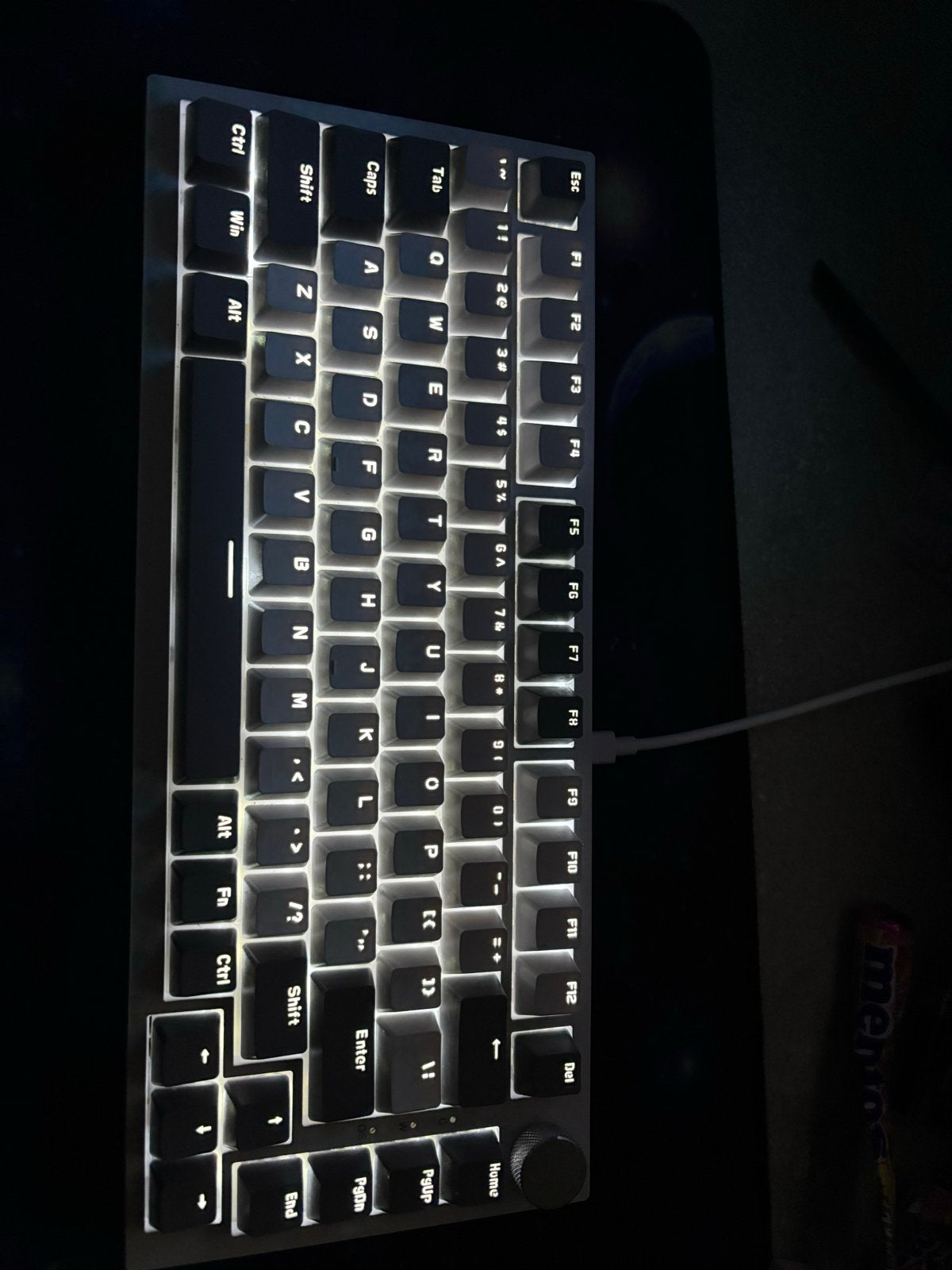 AJAZZ AC064 mechanisch toetsenbord met RGB verlichting, Computers en Software, Toetsenborden, Ophalen of Verzenden, Zo goed als nieuw