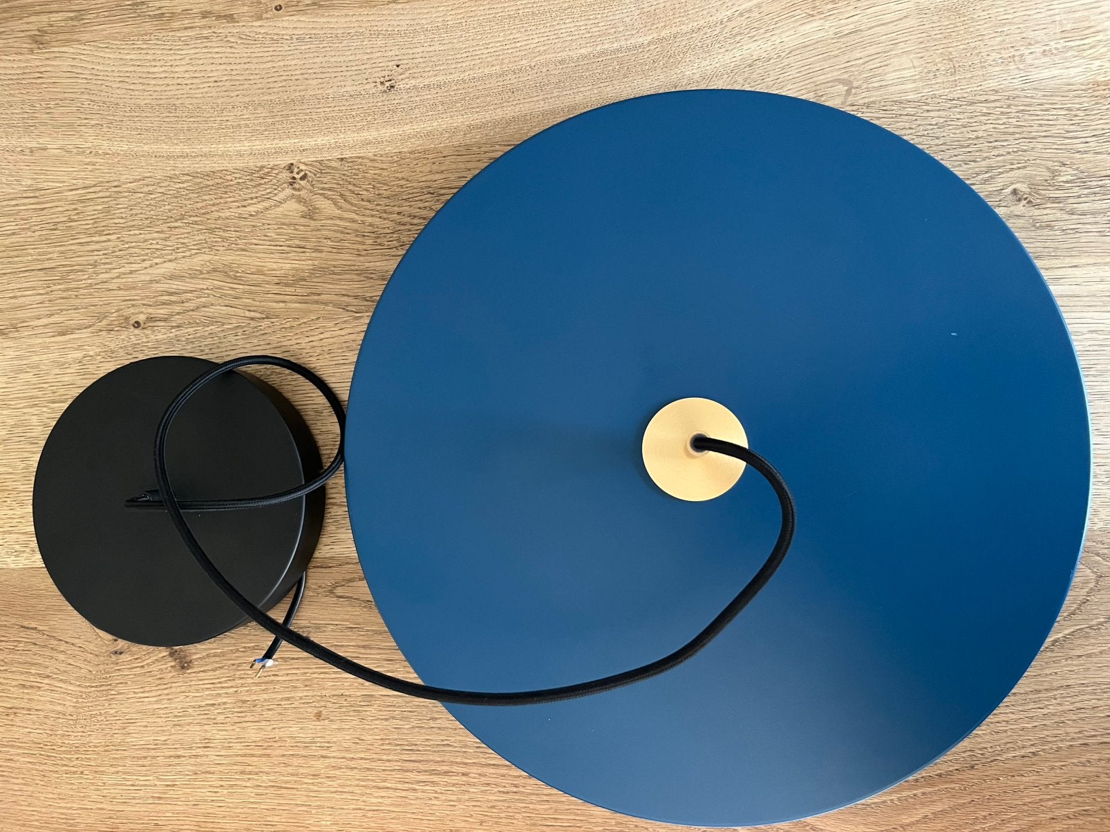 Umage Asteria hanglamp groot - petrol blauw mat 43cm LED, Huis en Inrichting, Ophalen, Gebruikt, Kunststof, Overige fittingen
