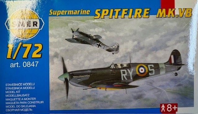 Coelianmodels, Smer 0847, Spitfire Mk.Vb, 1/72, €7,99, Hobby en Vrije tijd, Overige merken, 1:72 tot 1:144, Nieuw, Ophalen of Verzenden
