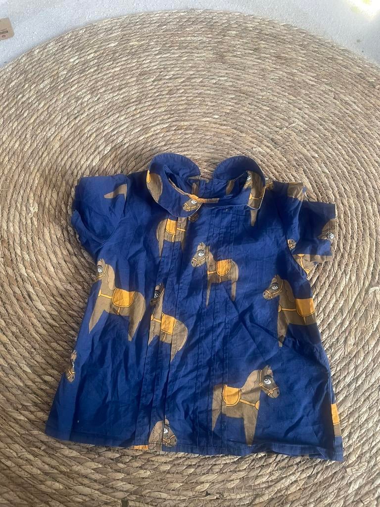 Prachtig blouse van mini rodini maat 104, Ophalen, Zo goed als nieuw, Overhemd of Blouse
