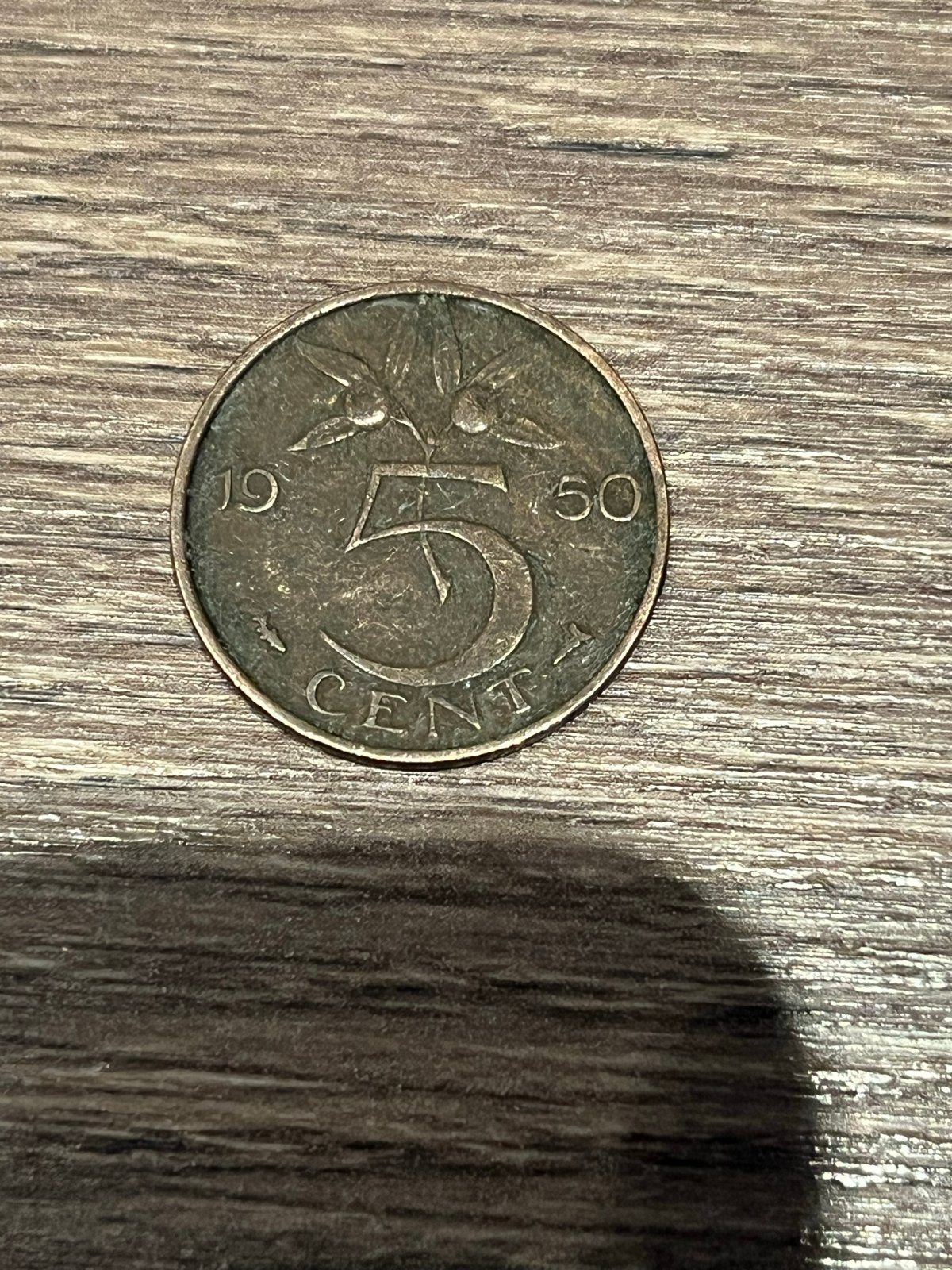 5 cent munt 1950 Juliana, Ophalen, Koningin Juliana, 5 cent, Losse munt