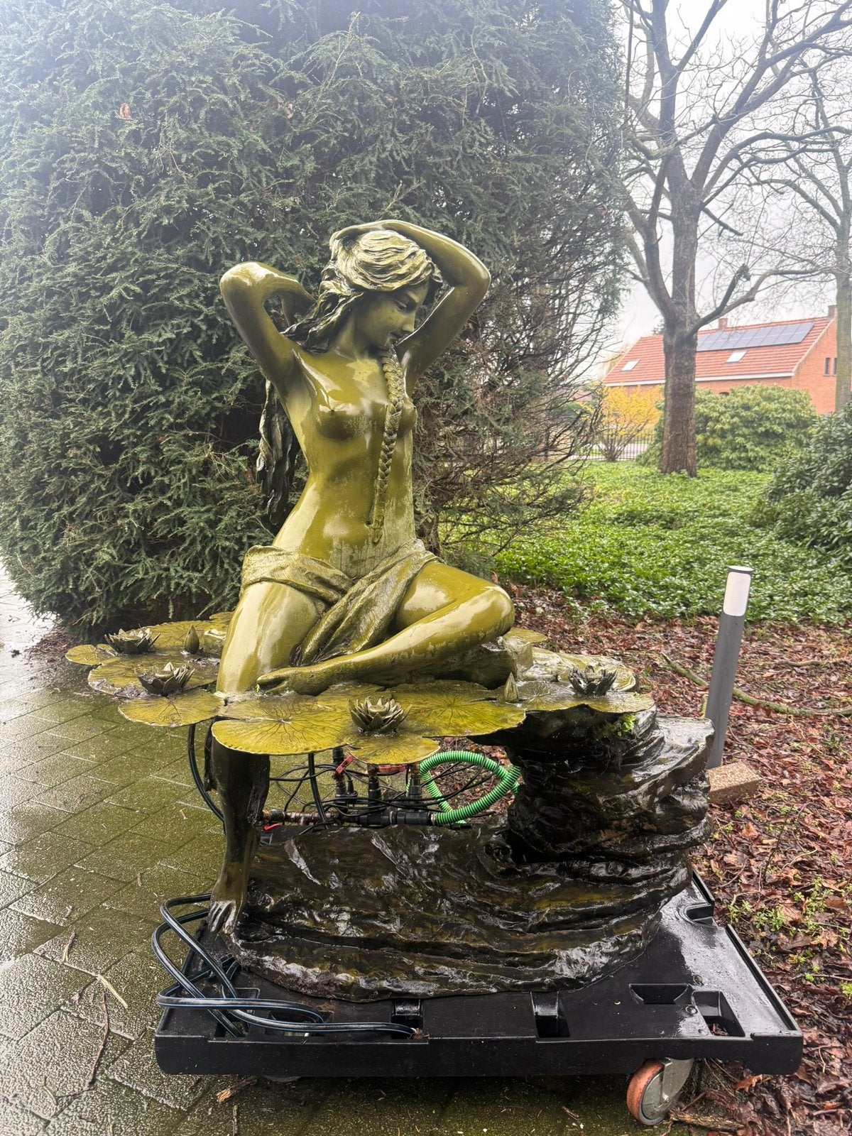 Bronzen beeld voor in een grote vijver, Tuin en Terras, Vijvers, Ophalen of Verzenden