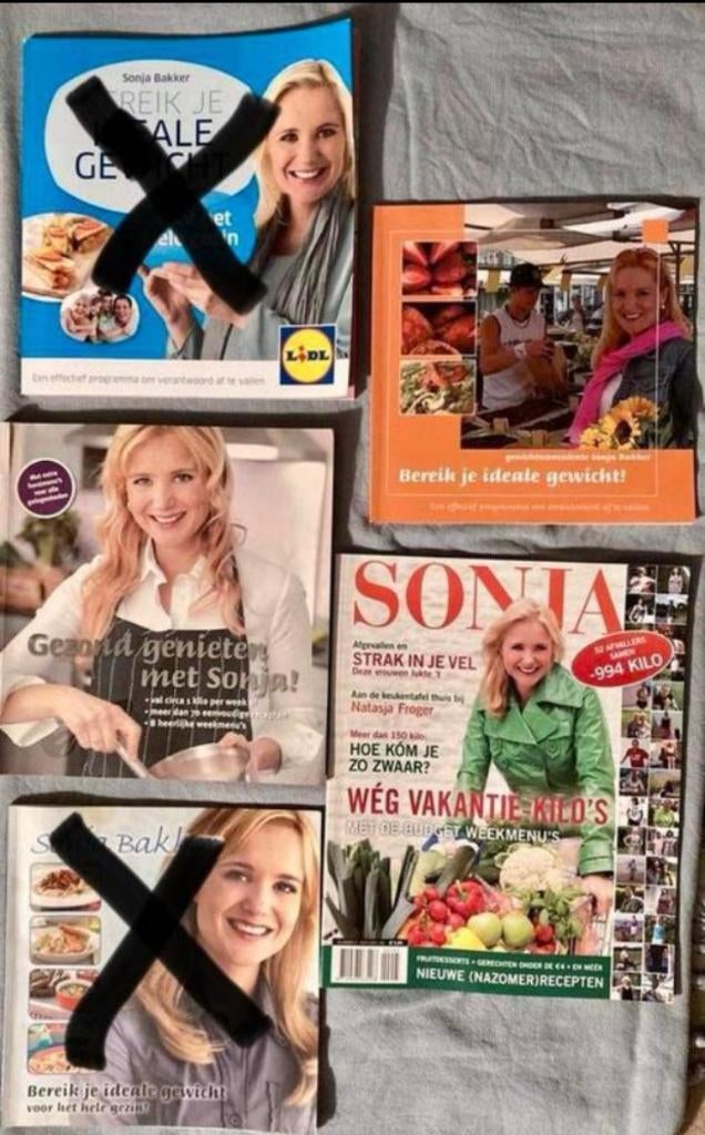 Sonja Bakker : 2 boeken en een dik tijdschrift, Ophalen of Verzenden, Gelezen, Dieet en Voeding, Sonja Bakker