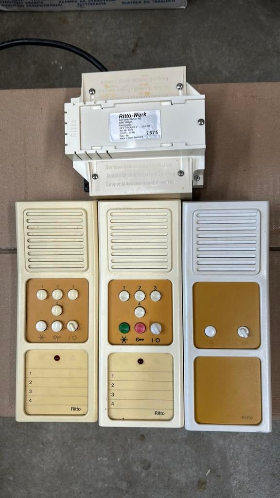 Ritto bedraadt intercom, Ophalen of Verzenden, Gebruikt