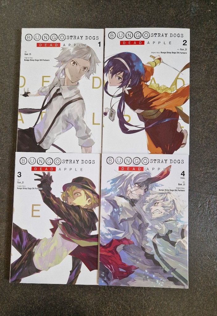 Bungo stray dogs Dead Apple manga 1-4, Complete serie of reeks, Ophalen of Verzenden, Zo goed als nieuw, Japan (Manga)