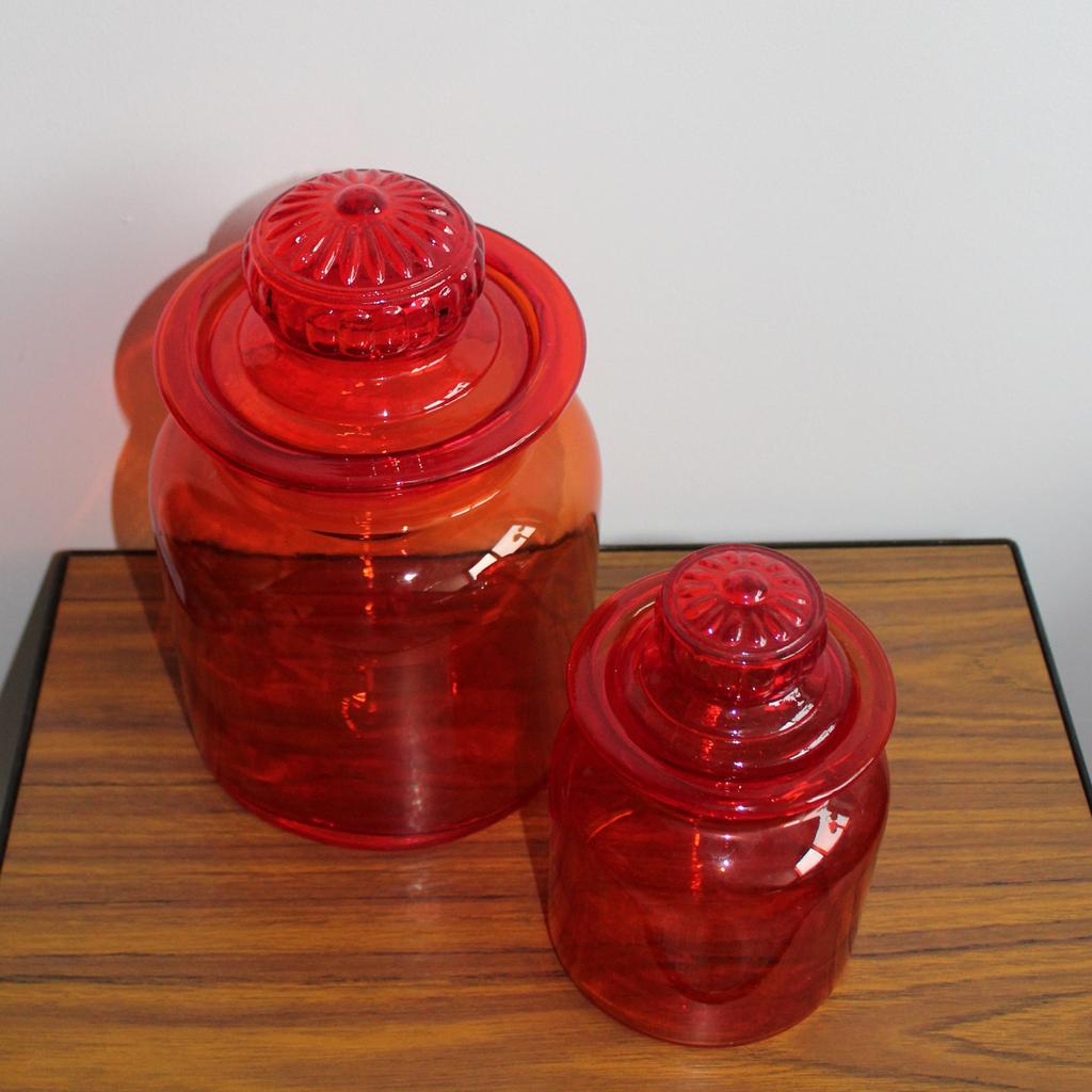 Set van 2 oranje retro Japanse Takahashi apothekerspotten, Ophalen