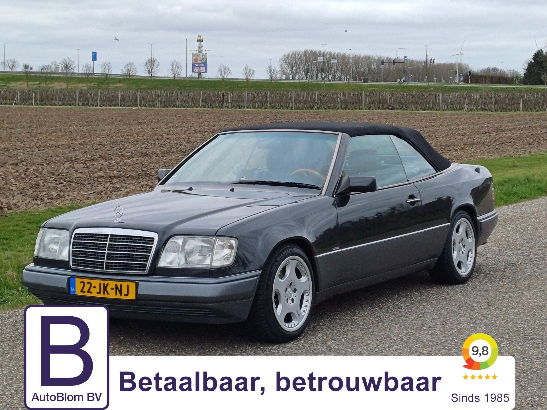 Mercedes-Benz E-Klasse Cabrio 220 /Lorinser Edition Elegance, Auto's, Oldtimers, Automaat, Achterwielaandrijving, Zwart, 4 stoelen