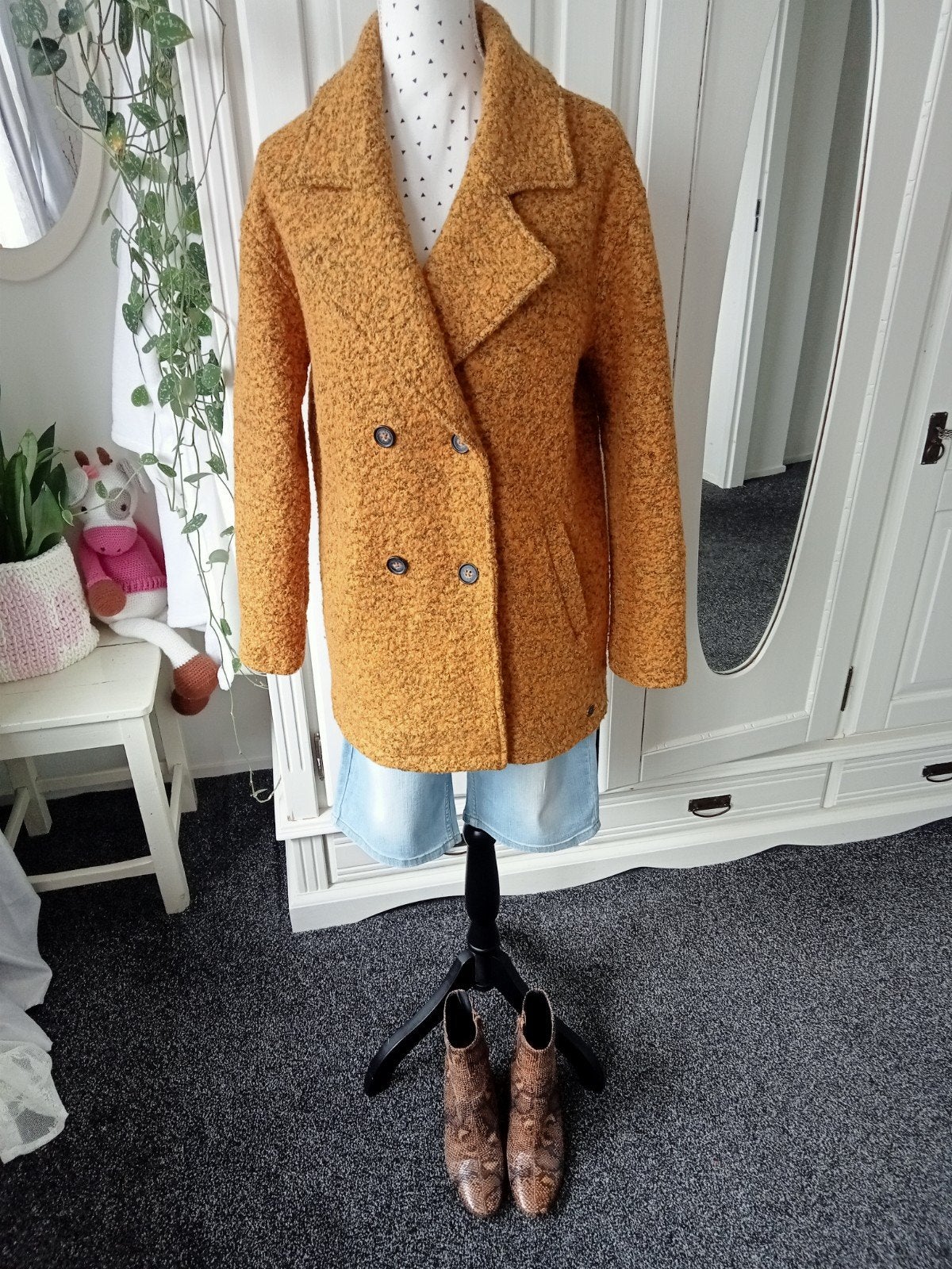Anti Blue " Jas maat M ", Kleding | Dames, Ophalen of Verzenden, Zo goed als nieuw, Maat 38/40 (M), Blauw