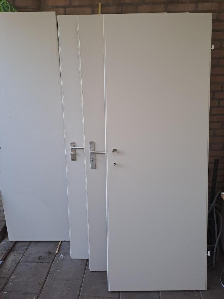4 deuren, Doe-het-zelf en Verbouw, Deuren en Horren, Ophalen, Gebruikt, Minder dan 80 cm, Binnendeur