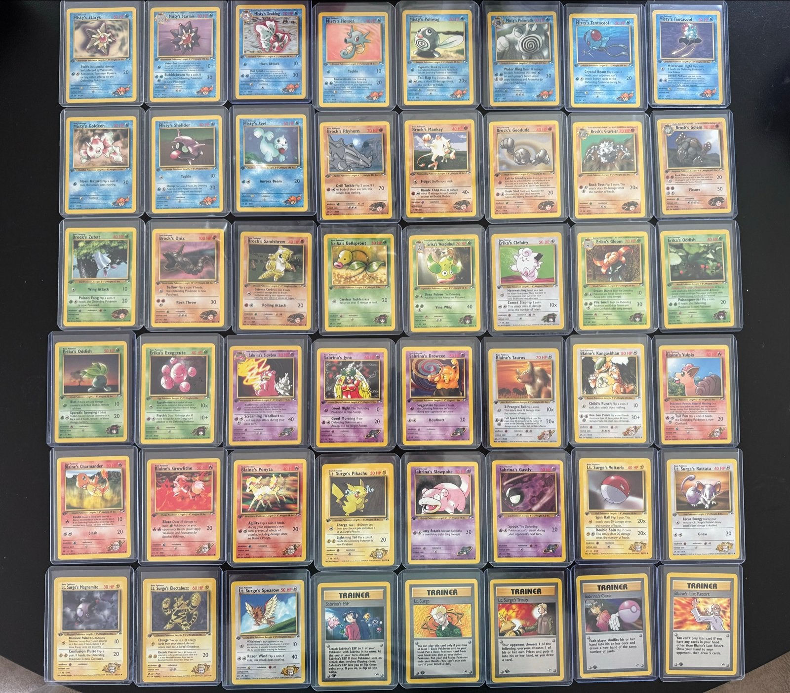 Collectie 1st Edition Pokémon kaarten 2000 Gym Heroes, Ophalen of Verzenden, Gebruikt, Meerdere kaarten, Foil