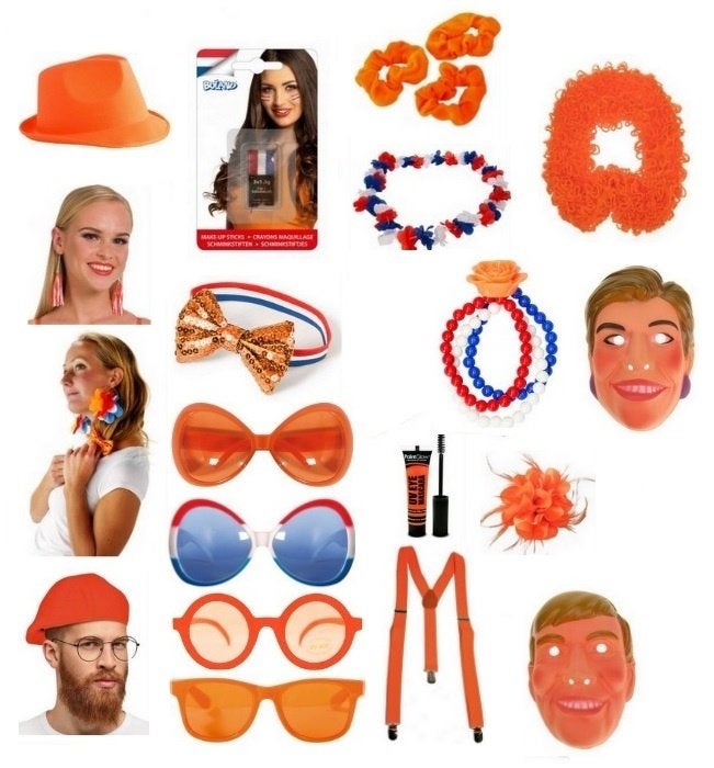 Leuke partij oranje artikelen, Ophalen of Verzenden, Nieuw, Feestartikel, Oranje of Koningsdag