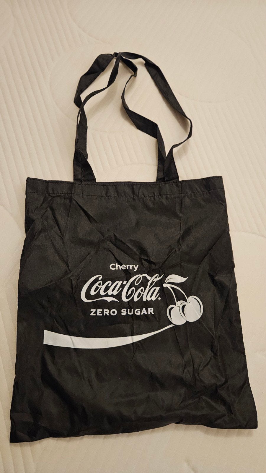 Coca-Cola Cherry Zero Sugar Tote Bag - Zwart, Ophalen, Nieuw, Zwart, Shopper