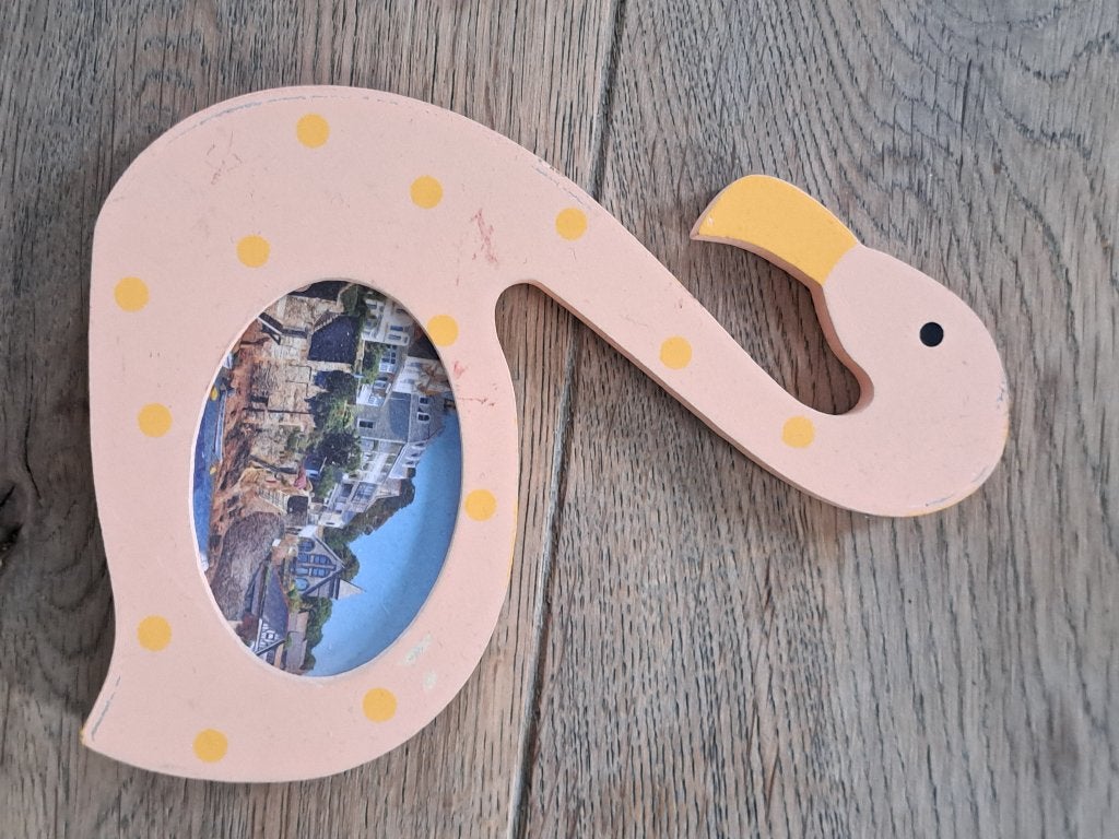 Fotolijstje Flamingo, 8 cm, Ophalen of Verzenden, Zo goed als nieuw, Fotolijst