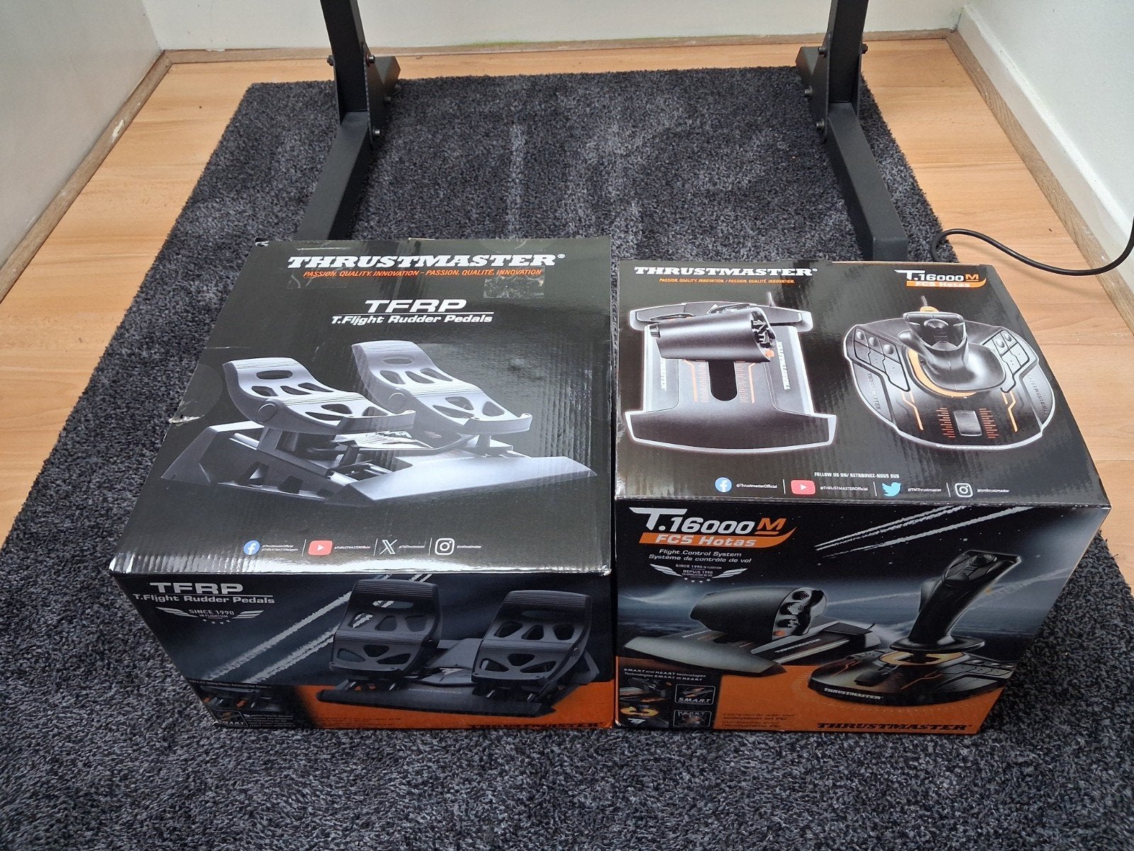 ThrustmasterTFRP T.Flight Rudder Pedals & T.16000M FCS Hotas, 1 speler, Nieuw, Eén computer, Ophalen of Verzenden