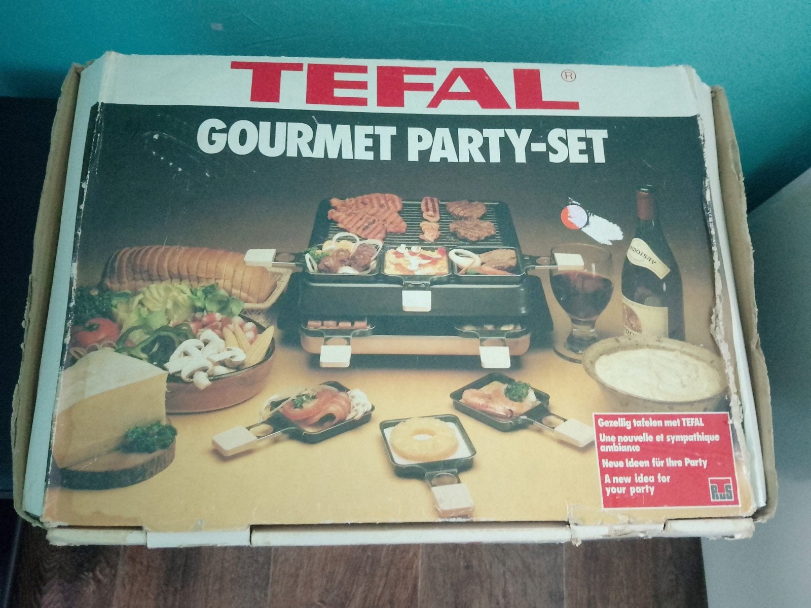 Tefal Gourmet Party-Set Raclette Grill - Nieuw in doos, Ophalen, Nieuw, 4 t/m 7 personen