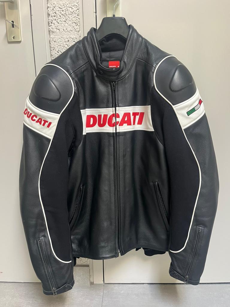 Vintage Leren Ducati Jas Motorjack by Dainese maat 54, Motoren, Kleding | Motorkleding, Ophalen of Verzenden, Tweedehands, Jas | leer