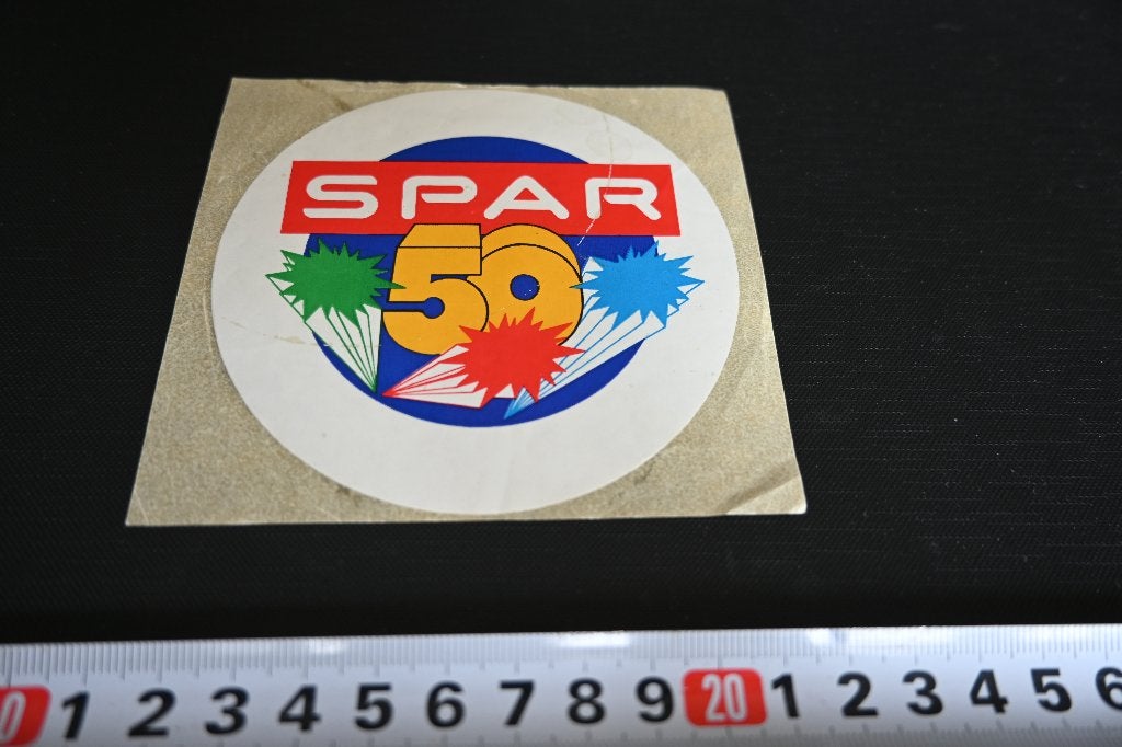 sticker supermarkt SPAR 50 jaar, Ophalen, Zo goed als nieuw