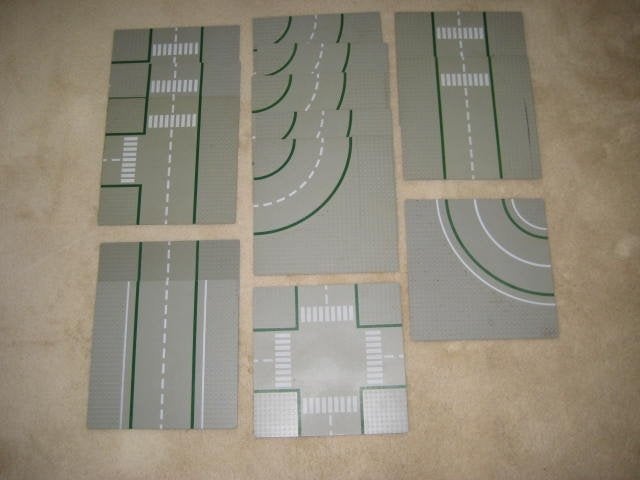 Lego wegenplaten 14 stuks, Ophalen of Verzenden, Gebruikt