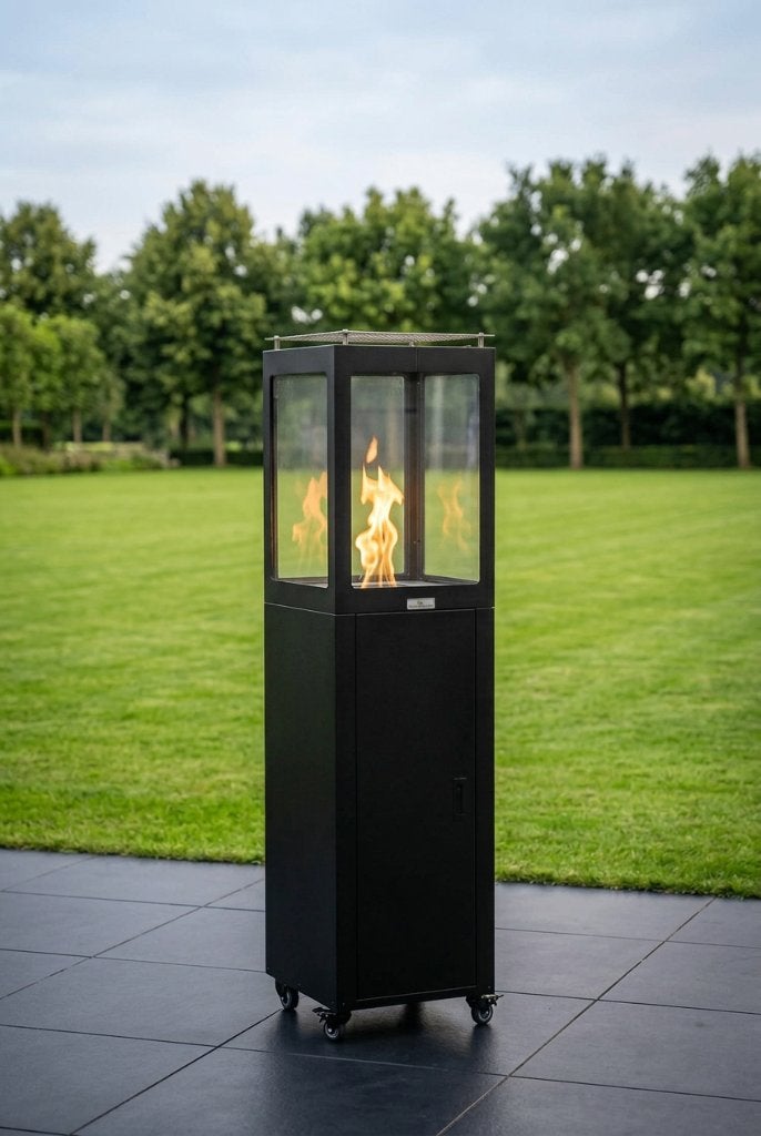 Pellet Terrasverwarmer Zwart, Tuin en Terras, Verzenden, Nieuw, Vloer