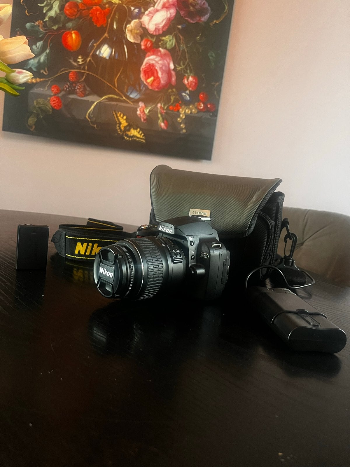 Nikon D40 spiegelreflexcamera met accessoires