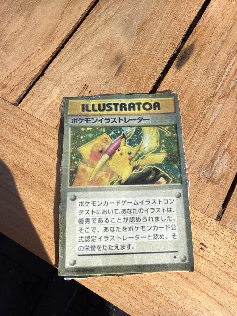 Unieke handgemaakte Pikachu Illustrator Pokémon kaart, Hobby en Vrije tijd, Verzamelkaartspellen | Pokémon, Ophalen of Verzenden