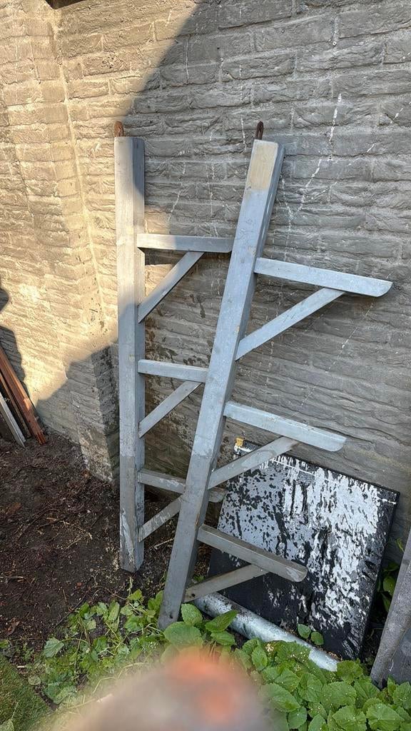 Houten schap antiek, Ophalen of Verzenden, Zo goed als nieuw, Pallet, Minder dan 200 cm