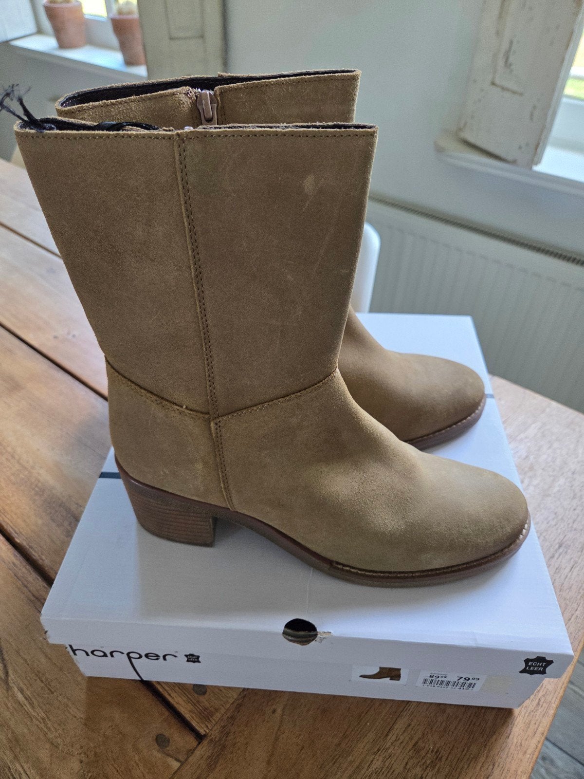Gave halfhoge laarzen Harper nieuw, Kleding | Dames, Hoge laarzen, Harper, Bruin, Nieuw