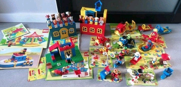 Lot Partij Lego Fabuland met Minifigs Poppetjes Figuren, Ophalen of Verzenden, Zo goed als nieuw, Inclusief accessoires, Lego