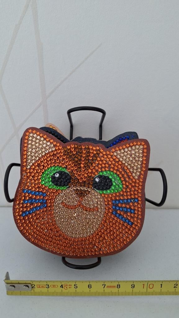 Leuke onderzetters met kattengezichtjes, Ophalen of Verzenden, Zo goed als nieuw, Glas of Kopje