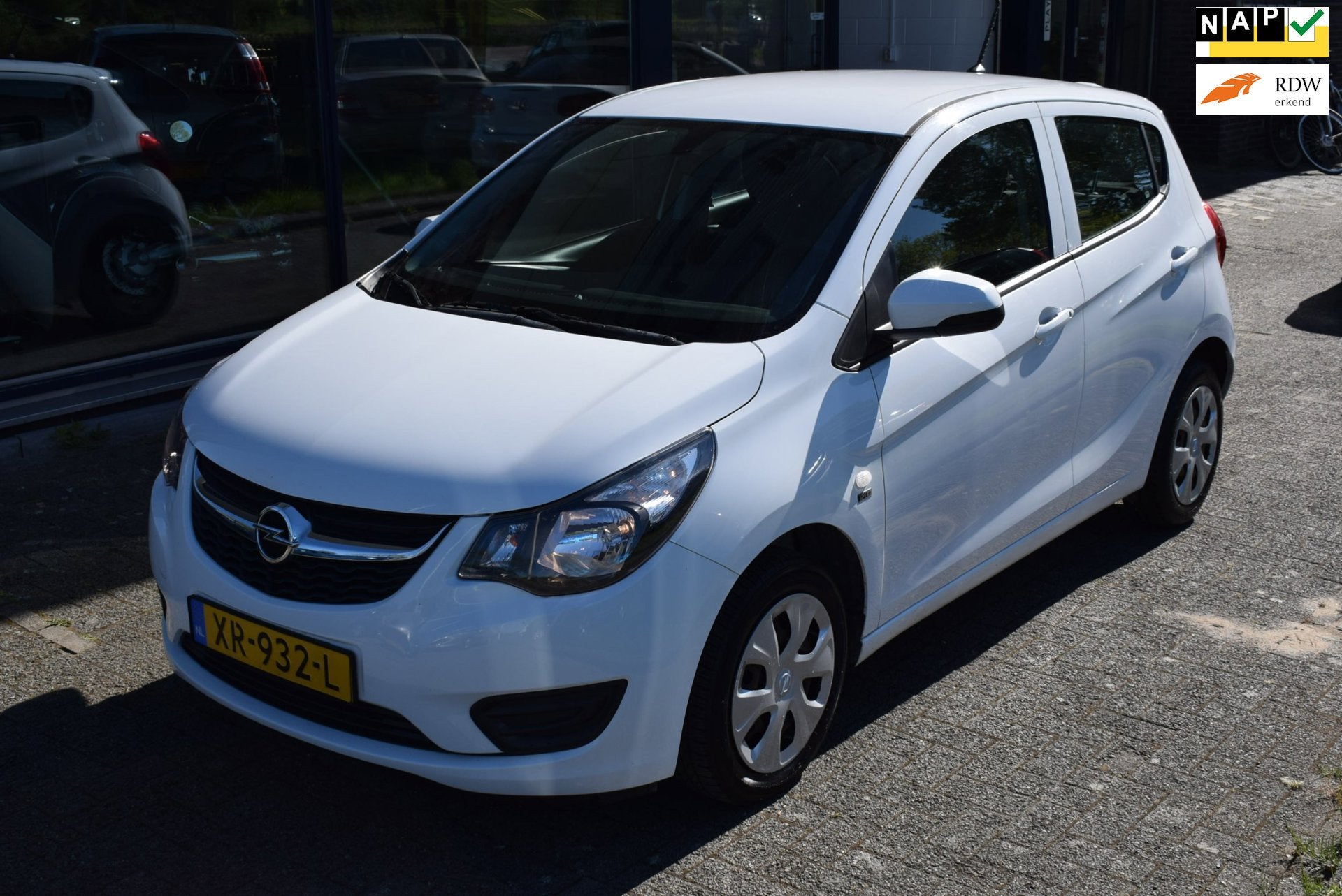 Opel KARL 1.0 ecoFLEX 120 years Edition, Auto's, 839 kg, Stof, Gebruikt, Wit