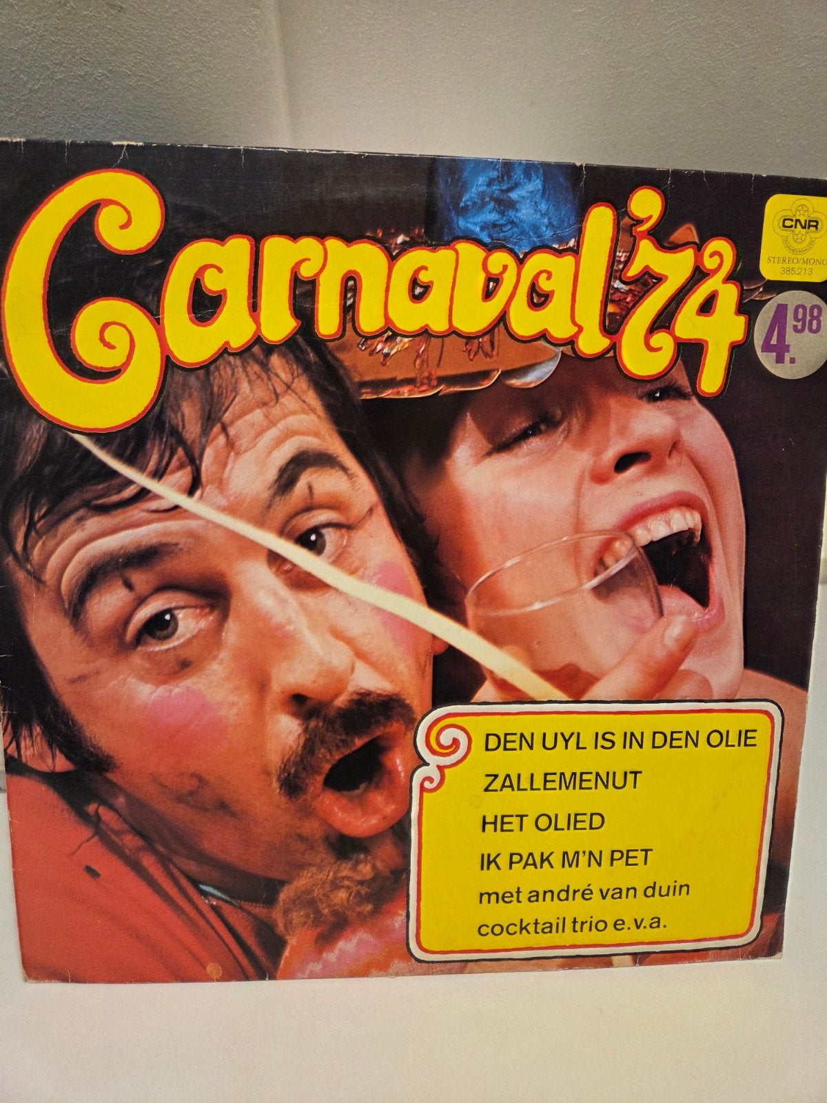 Carnaval '74 LP - Feestmuziek met André van Duin e.v.a., LP, Gebruikt, Ophalen of Verzenden, Feestmuziek