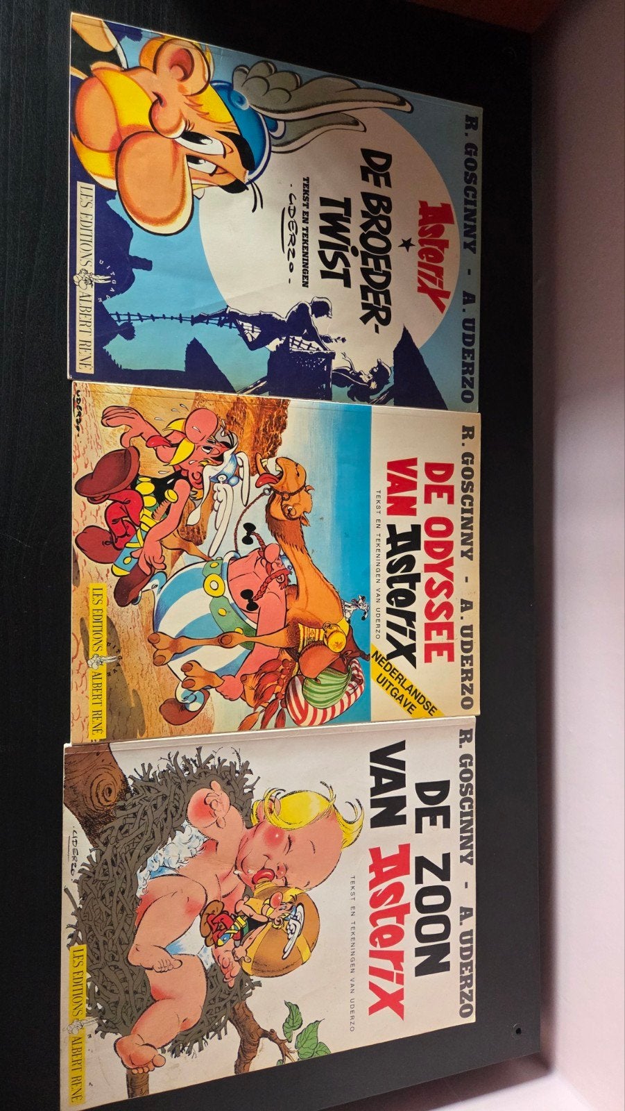Asterix stripboeken: De Broeder-Twist, De Odyssee, De Zoon, Boeken, Stripboeken, Meerdere stripboeken, Ophalen of Verzenden, Gelezen