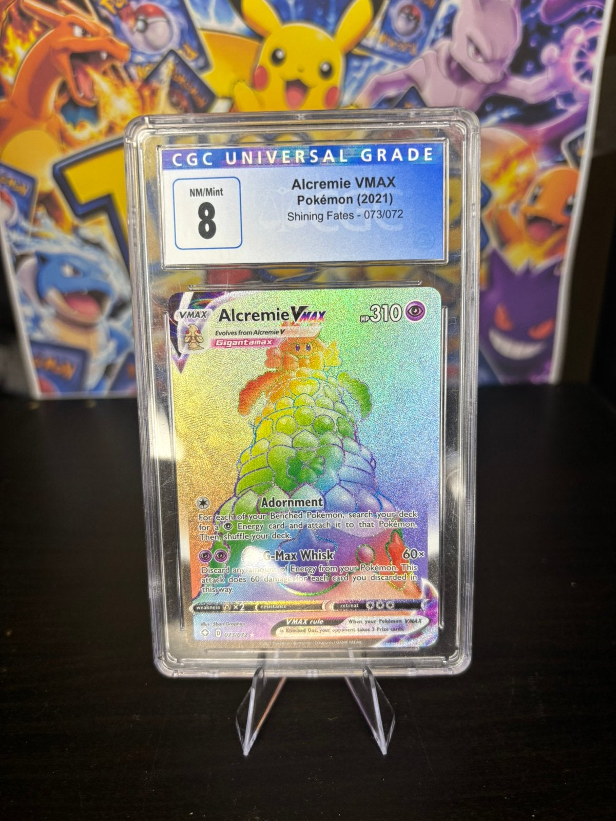 Alcremie Vmax - Shining fates near mint 8, Hobby en Vrije tijd, Ophalen of Verzenden, Zo goed als nieuw