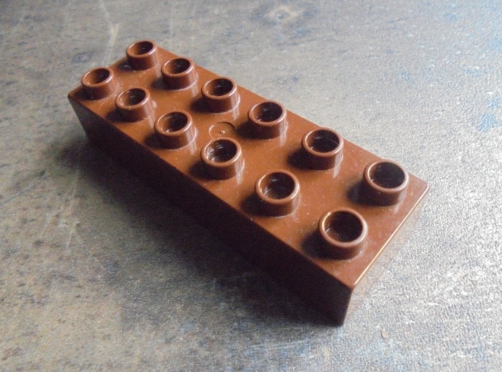 Lego Duplo Brick 2x6 (zie foto's) 3, Ophalen of Verzenden, Gebruikt, Losse stenen, Duplo