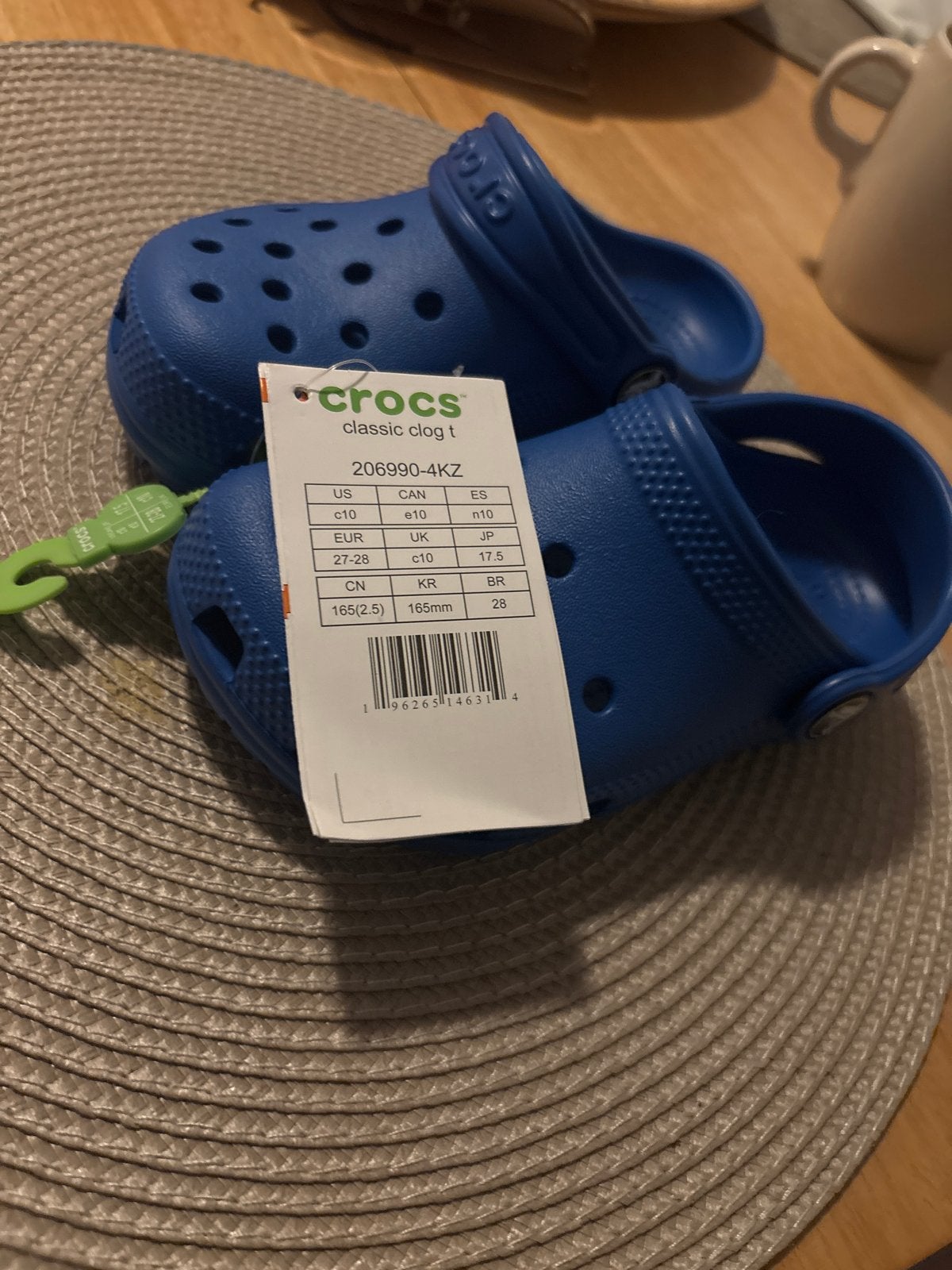 Nieuwe Crocs Classic Clog T - Blauw - Maat 27-28, Ophalen of Verzenden, Nieuw, Jongen of Meisje, Schoenen
