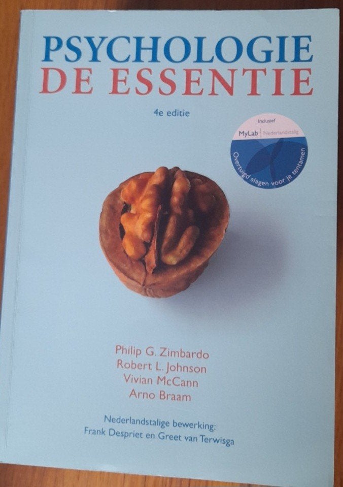 Psychologie de Essentie - 4e editie, Ophalen of Verzenden, Zo goed als nieuw, Overige onderwerpen, Philip G. Zimbardo, Robert L. Johnson, Vivian McCann, Arno Braam