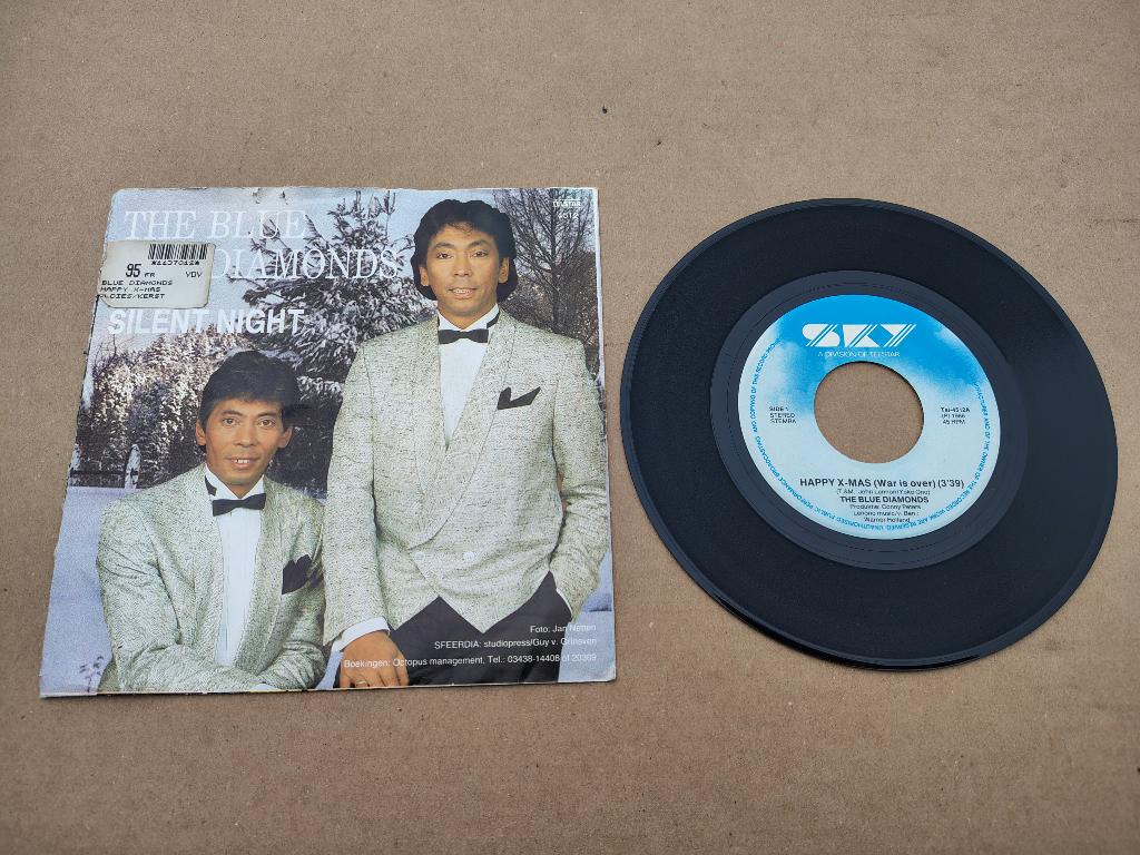 7" Single: The Blue Diamonds - Happy X-Mas (1986) KERST !!, Cd's en Dvd's, Vinyl Singles, Verzenden, Gebruikt, Pop