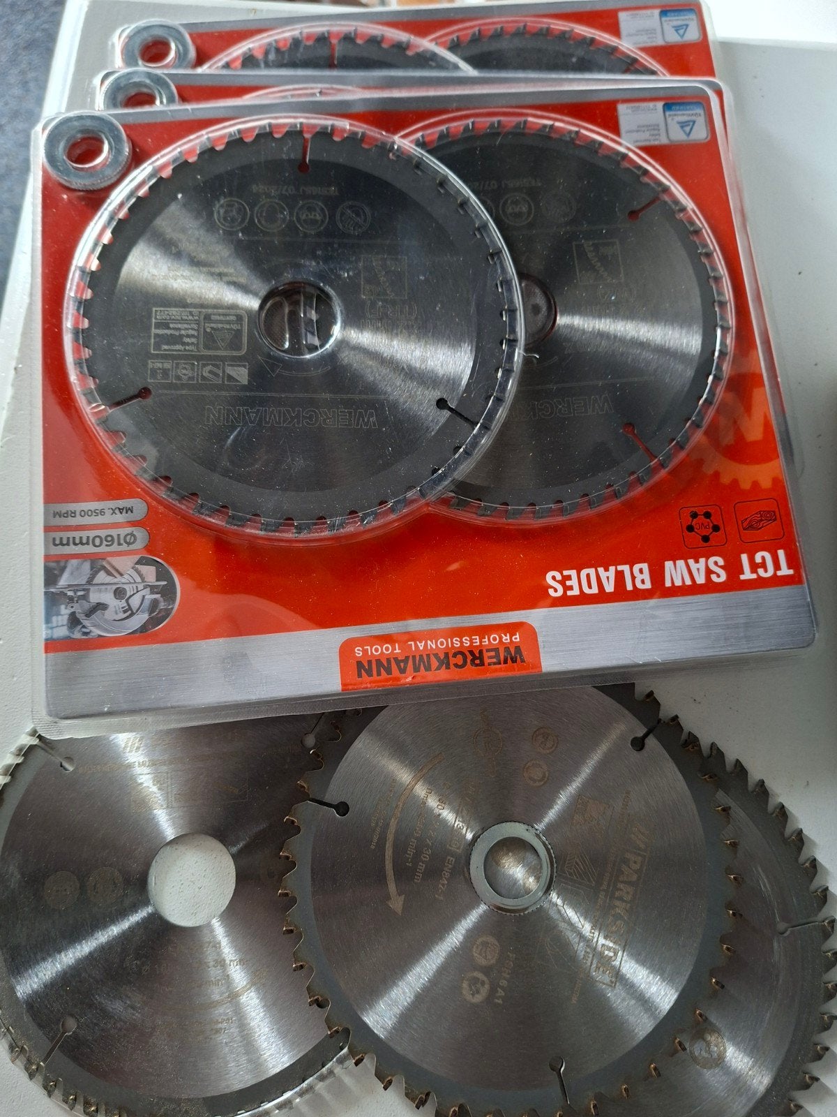 Zaagbladen nieuw en gebruikt 16x30mm, Gebruikt, Ophalen of Verzenden, 30 tot 70 mm, Parkside, Werckmann