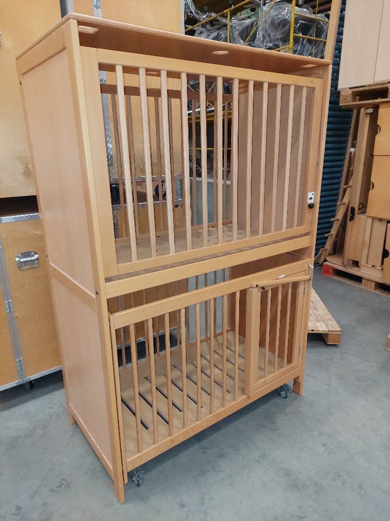 Klassehout hoogslaper met evacuatiebed KDV-bed, Kinderen en Baby's, Kinderkamer | Stapelbedden en Hoogslapers, Ophalen of Verzenden