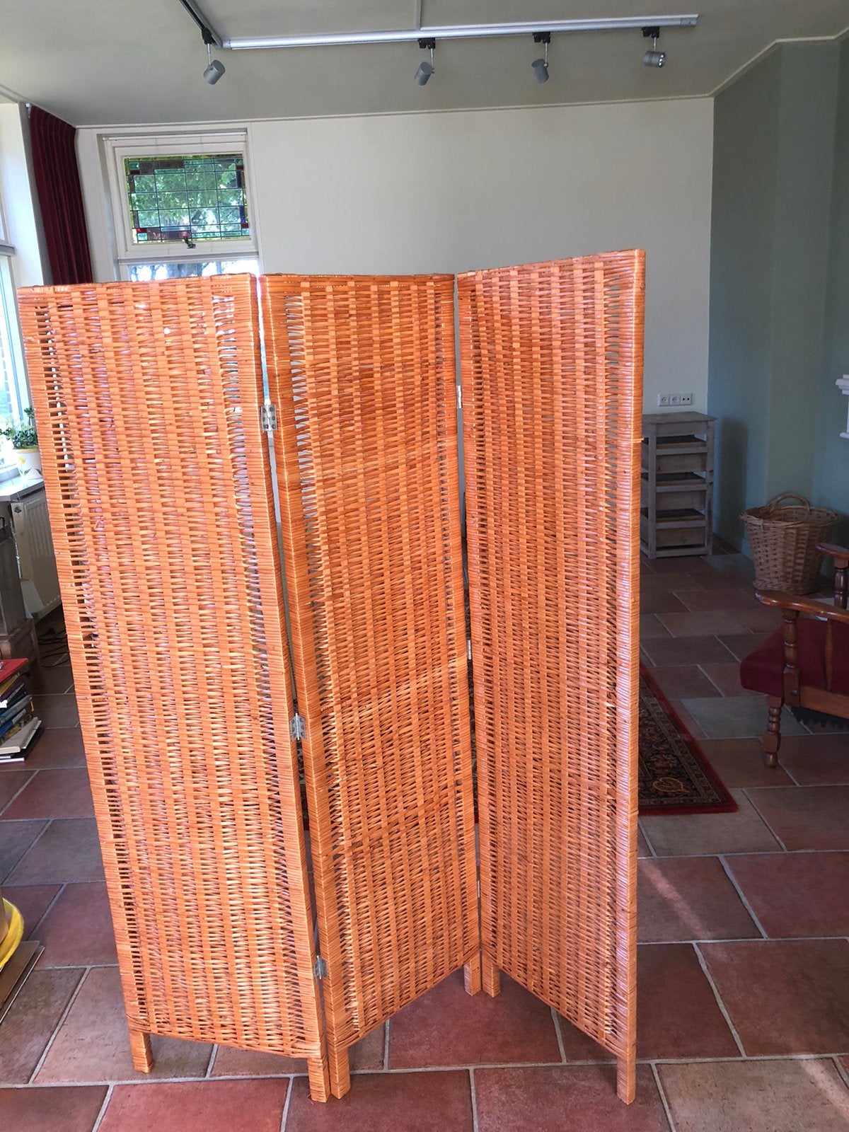 2 rotan kamerschermen, Huis en Inrichting, Woonaccessoires | Kamerschermen, Ophalen, Gebruikt