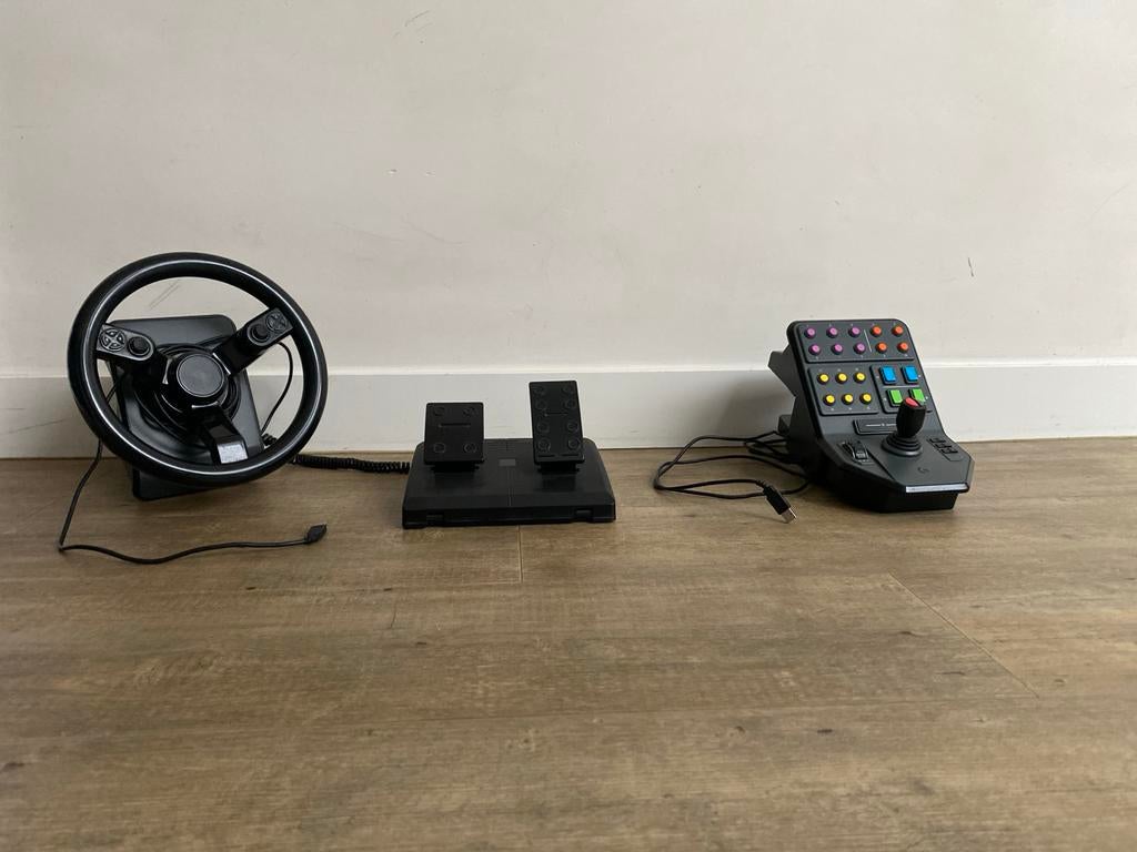 Logitech G Saitek - Farming Simulator stuur, Racestuur, Gebruikt, Ophalen of Verzenden, PC
