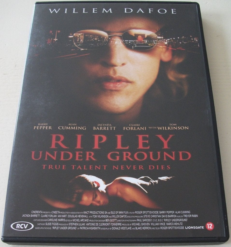 Dvd *** RIPLEY UNDER GROUND *** True talent never dies, Cd's en Dvd's, Dvd's | Thrillers en Misdaad, Zo goed als nieuw, Overige genres